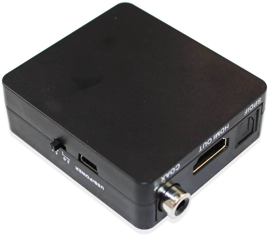 HDMI Audio Splitter Adapter HDMI to HDMI and Optical TOSLINK SPDIF +R/L Analog Audio Converter