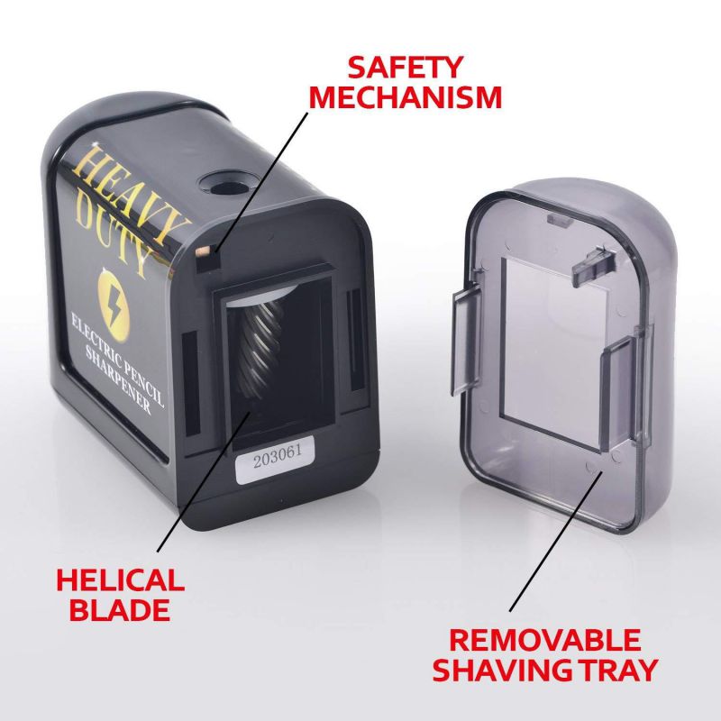 Artist Choice Electric-Pencil-Sharpener Battery Powered Heavy Duty Helical Blade Pencil Sharpener