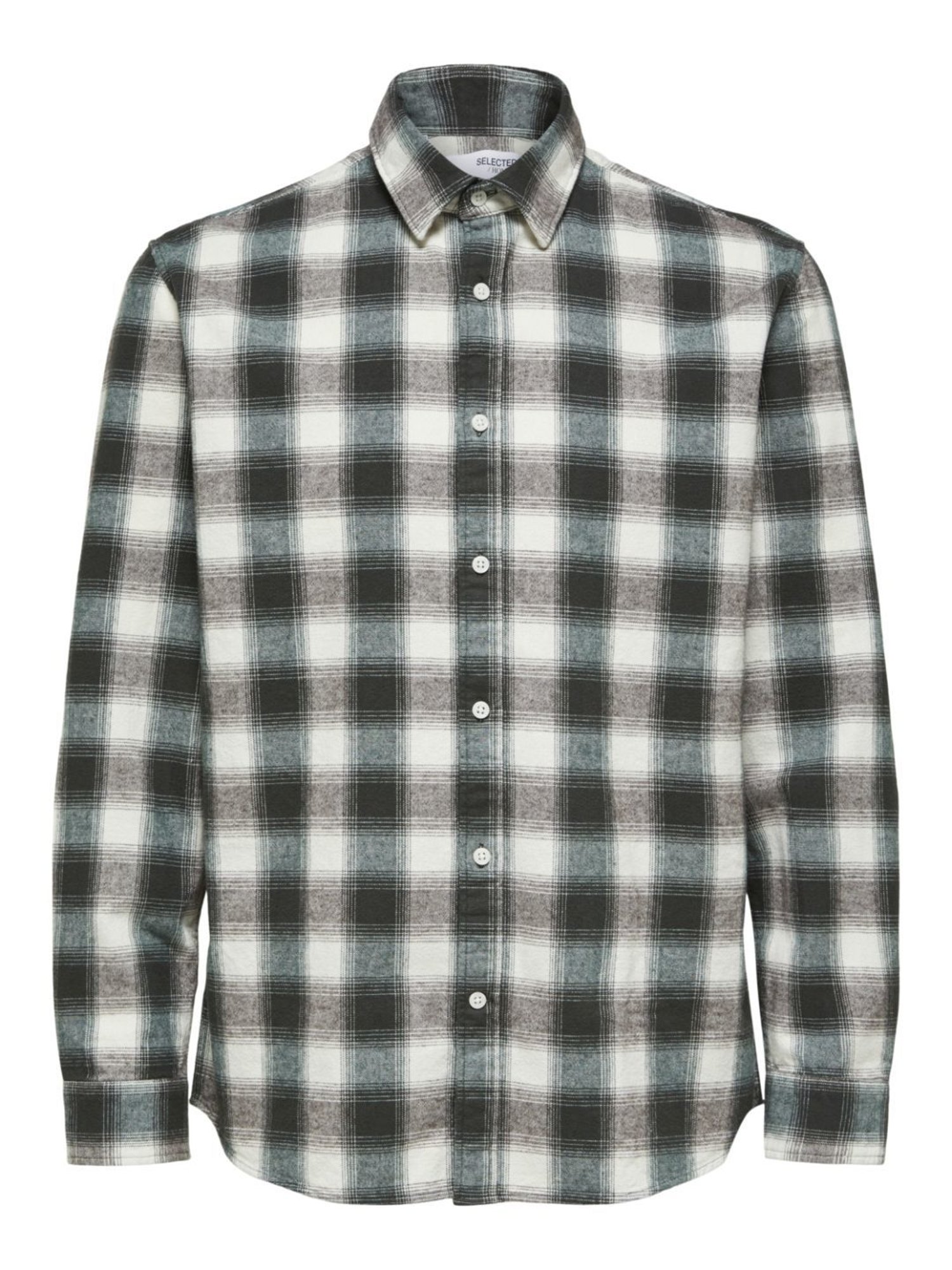 SELECTED HOMME Forest Night Cotton Regular Fit Checks Shirt