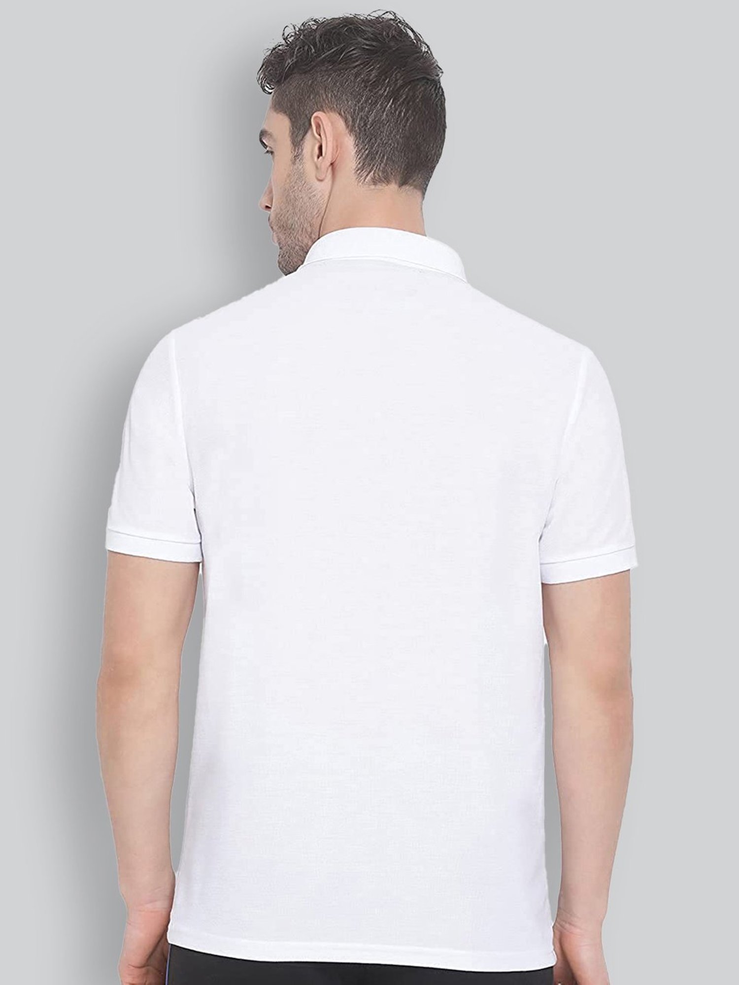 Lux Nitro White Regular Fit Polo T-Shirt