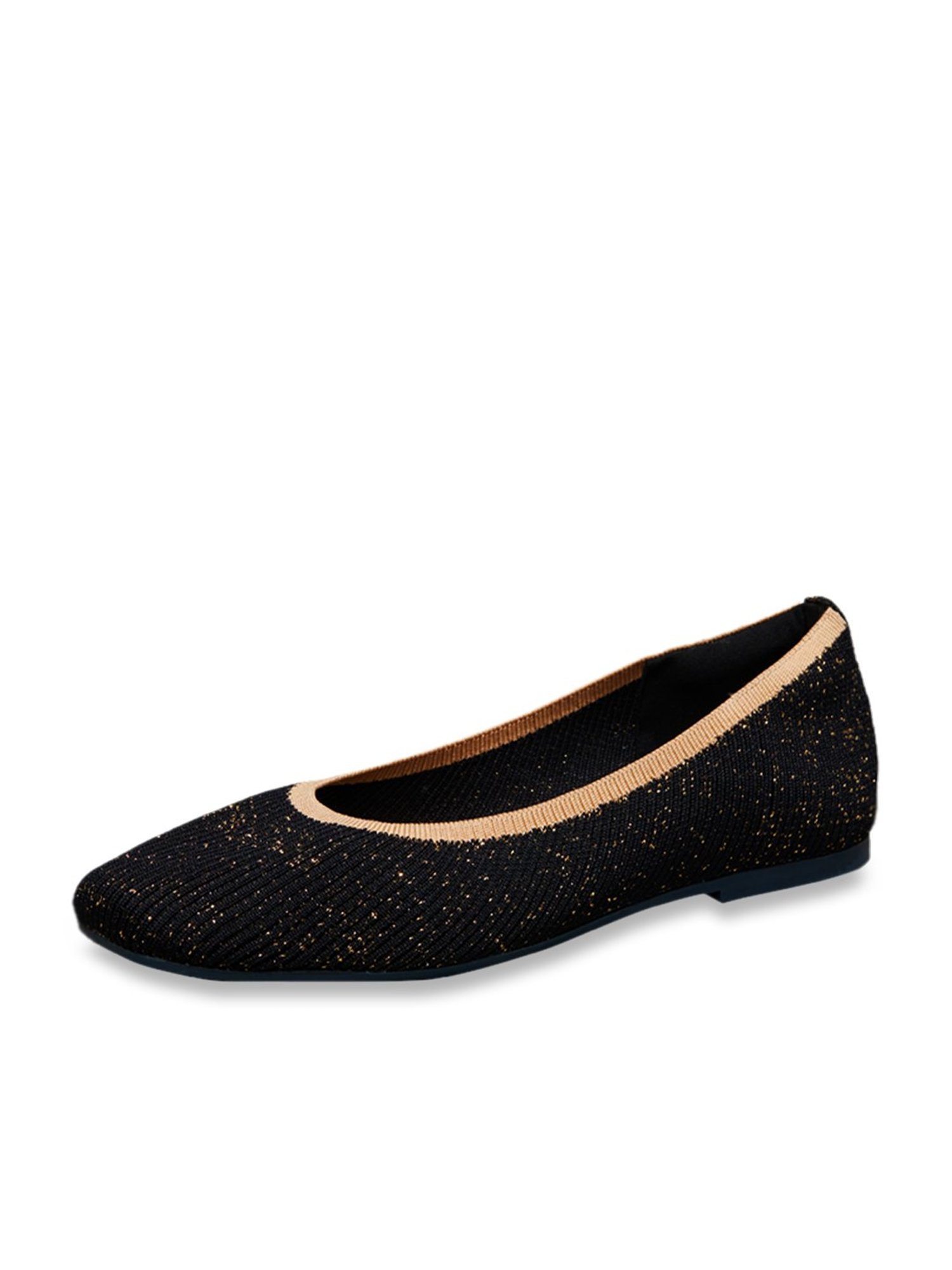 Neemans Women's Jet Black Flat Ballets
