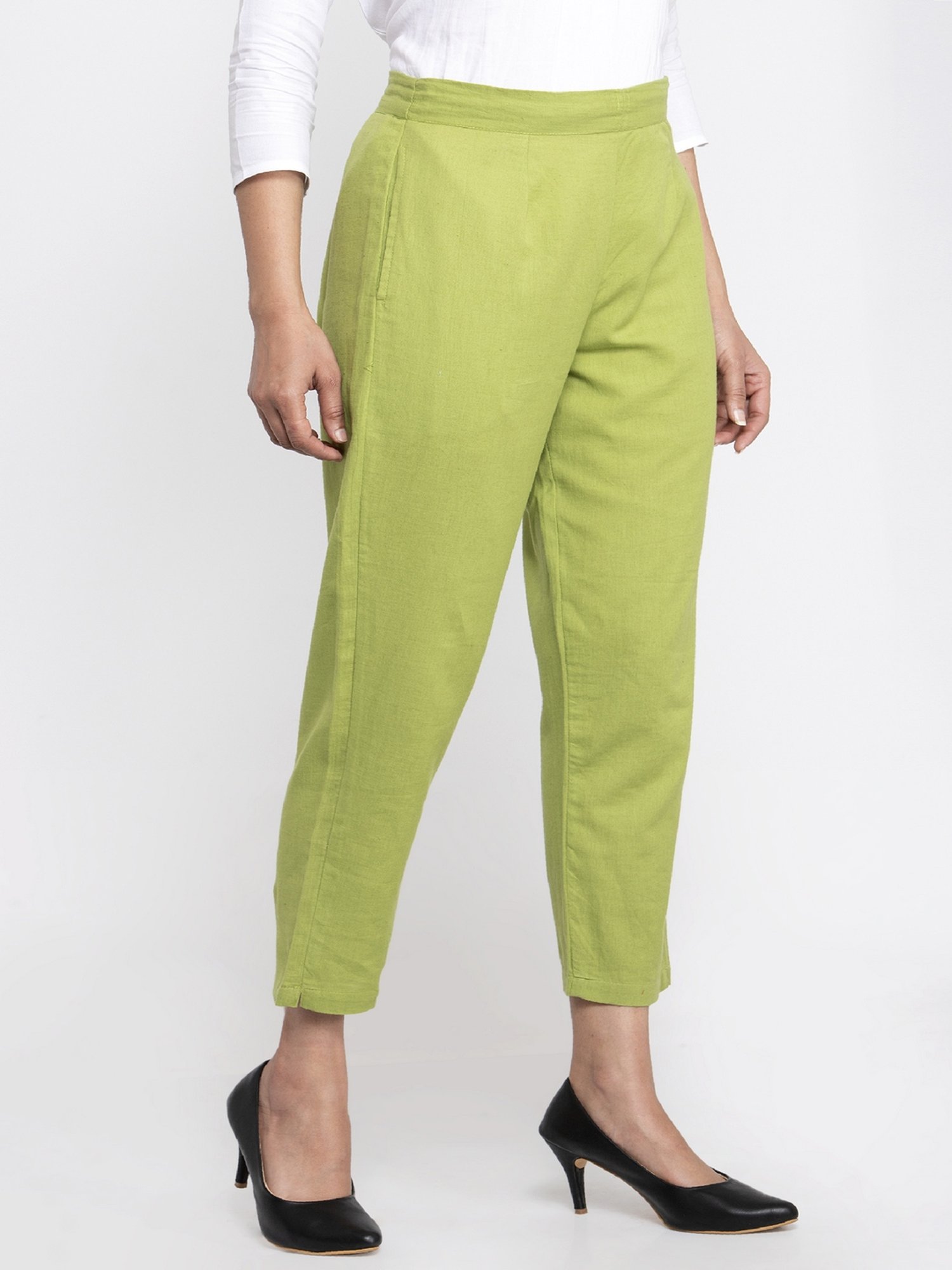 Indibelle Green Cotton Trousers