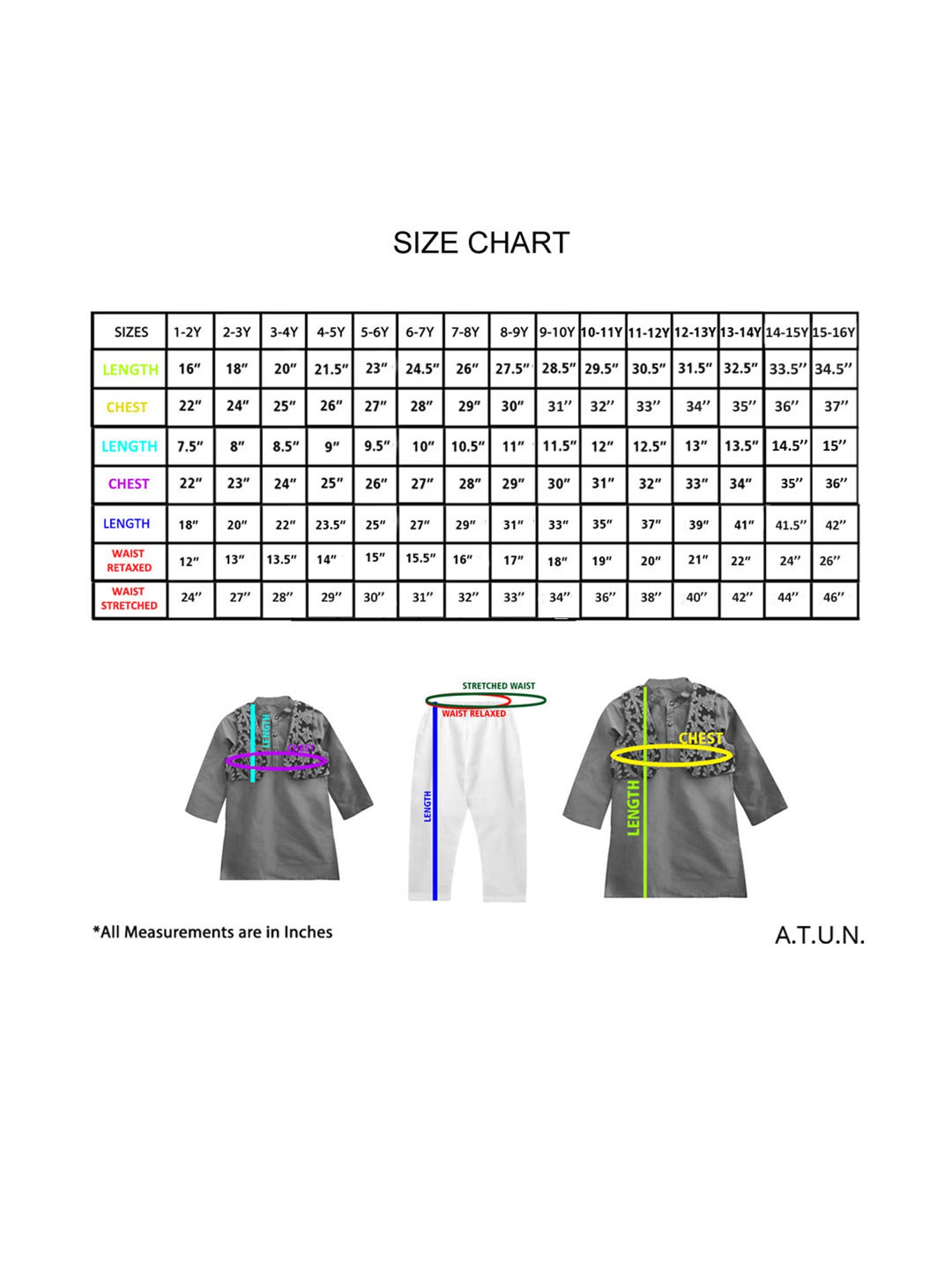 A.T.U.N. Green & White Embroidered Full Sleeves Kurta with Jacket & Pyjamas