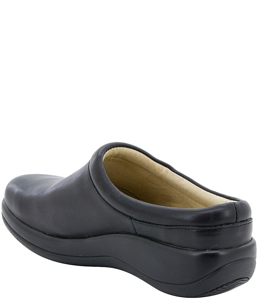 Alegria Kayla Black Nappa Clogs