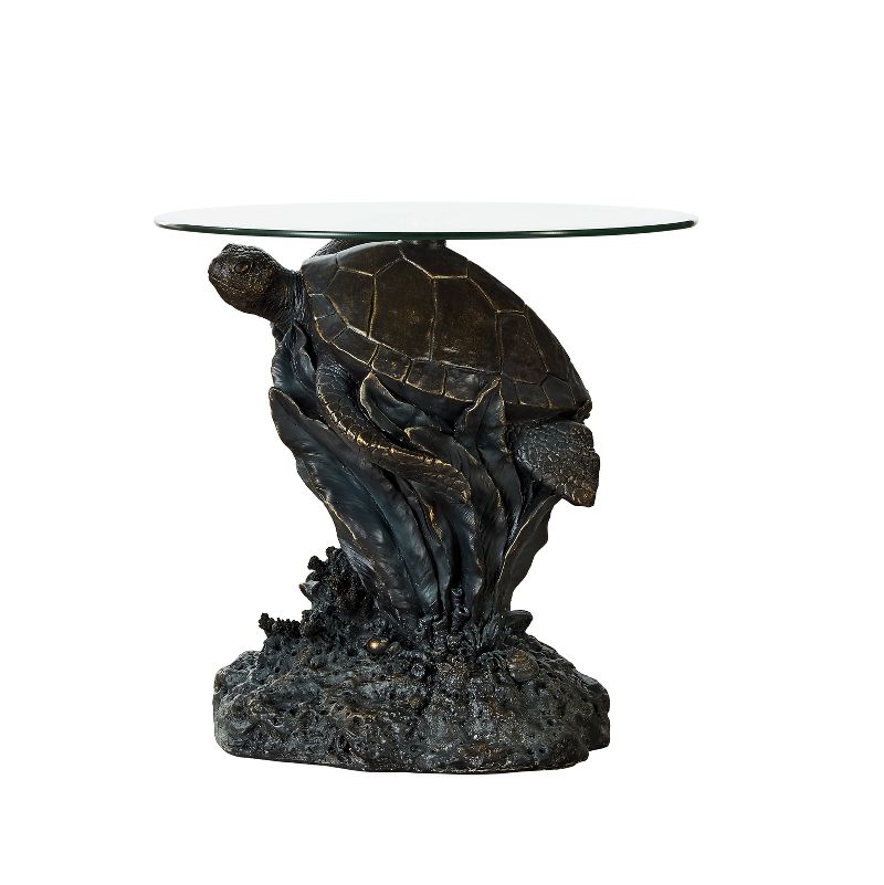 Montego Side Table Resin Brown - Powell Company