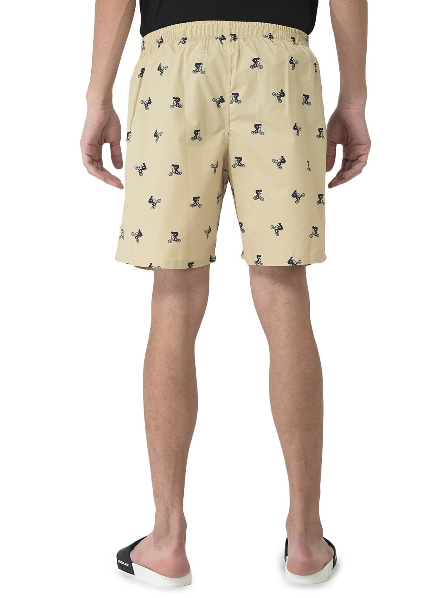 Woodland Beige Printed Shorts