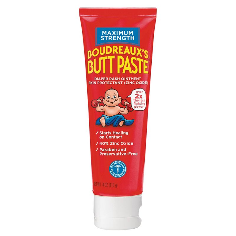 Boudreaux's Butt Paste Maximum Strength Diaper Rash Ointment - 4oz