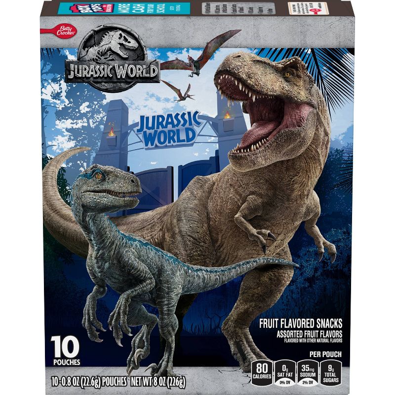 Betty Crocker Jurassic World Fruit Snacks Assorted - 8oz/10ct