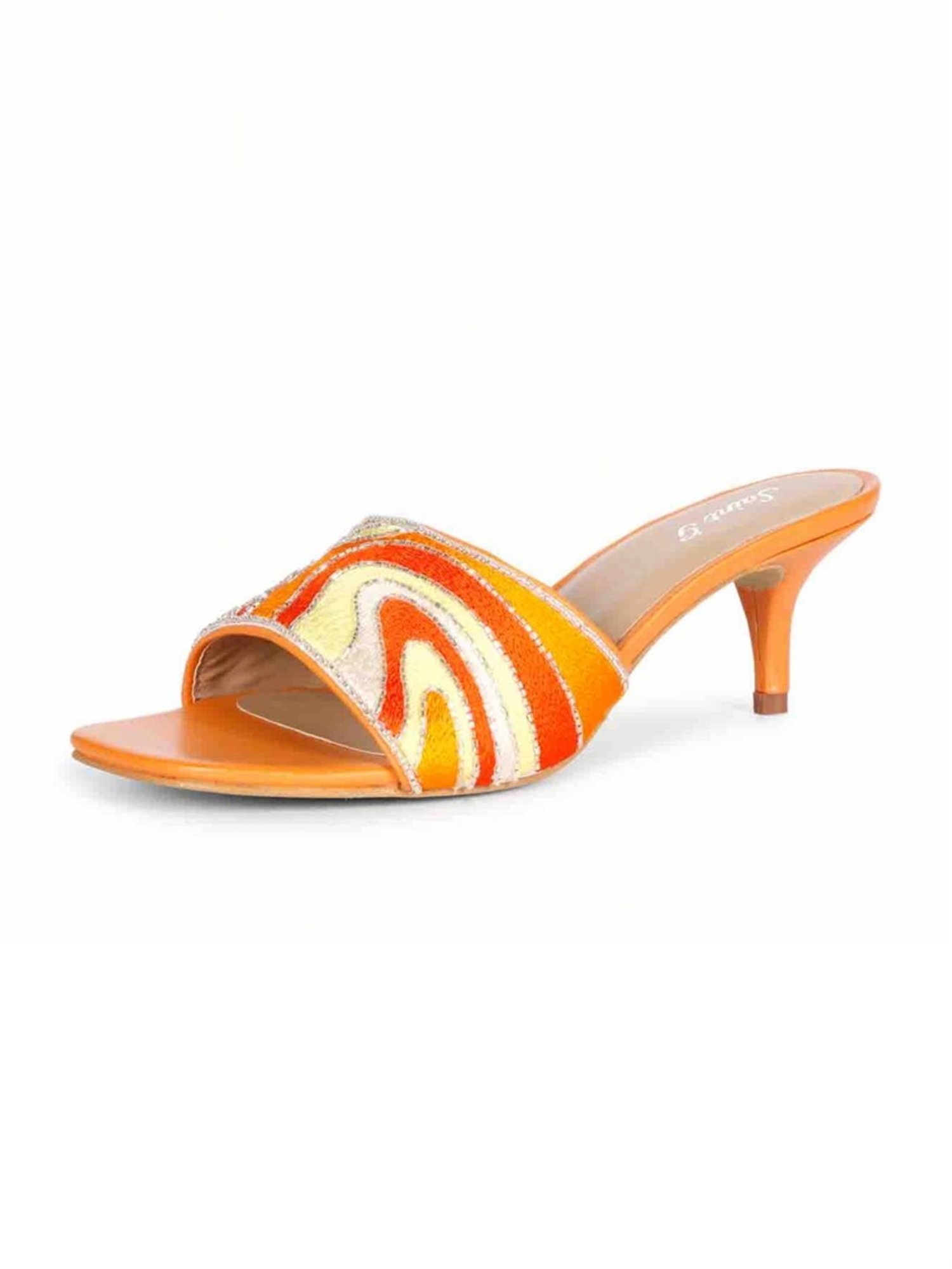 Saint G Women's Rina Orange Stilettos