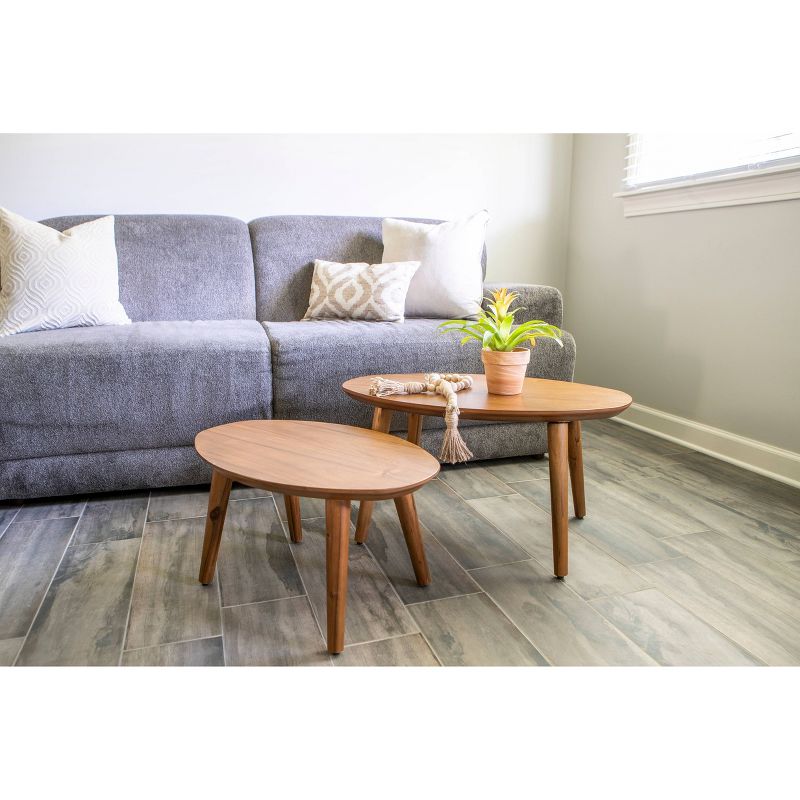 Set of 3 Glam Mirrored Accent Tables Gold - Olivia & May