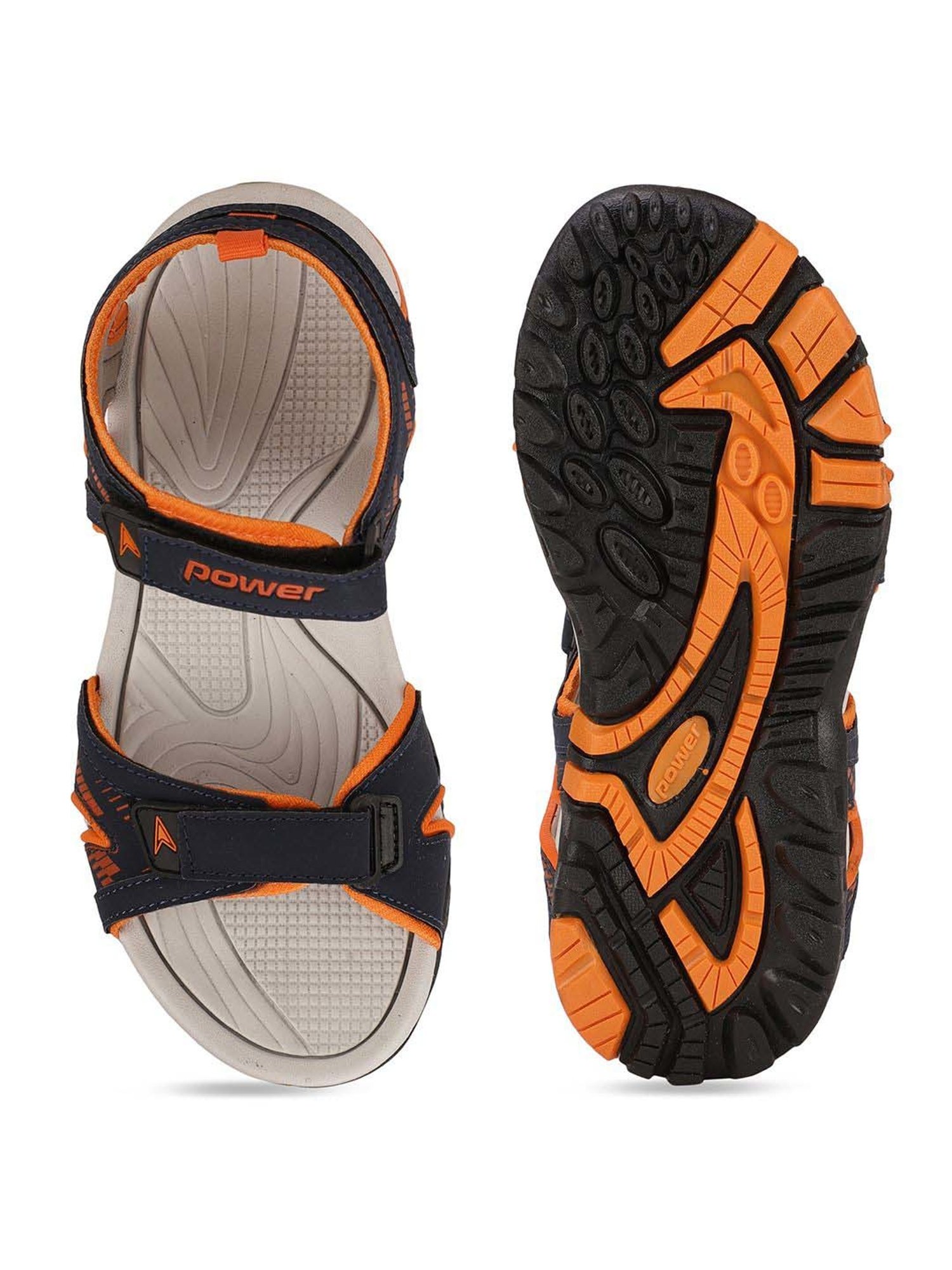 Bata Kids Blue & Orange Floater Sandals