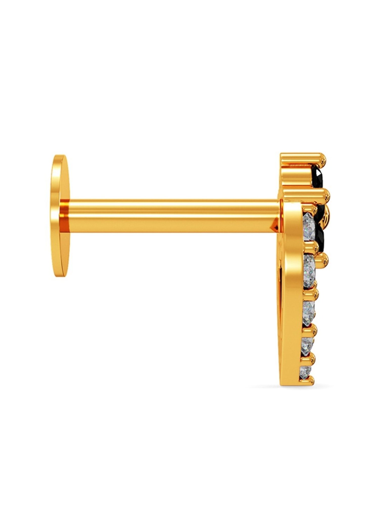 Joyalukkas 22k Compact Floral Gold Nosepin for Women