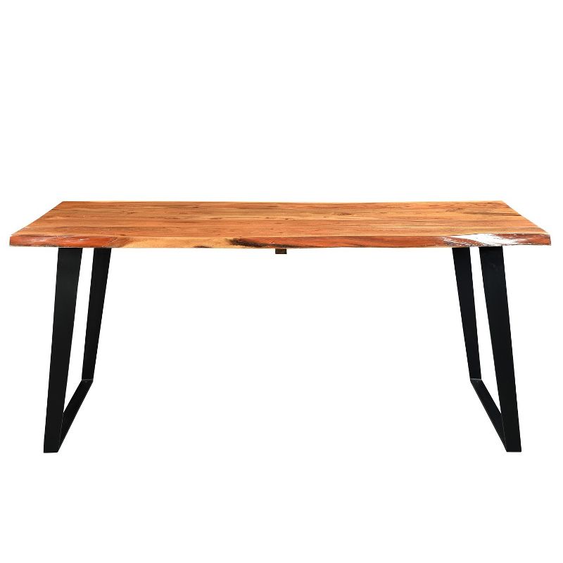 60" Live Edge Dining Table Natural - Timbergirl