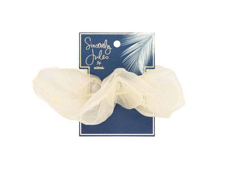 Sincerely Jules by Scunci Extra large Organza Scrunchie - Cream
