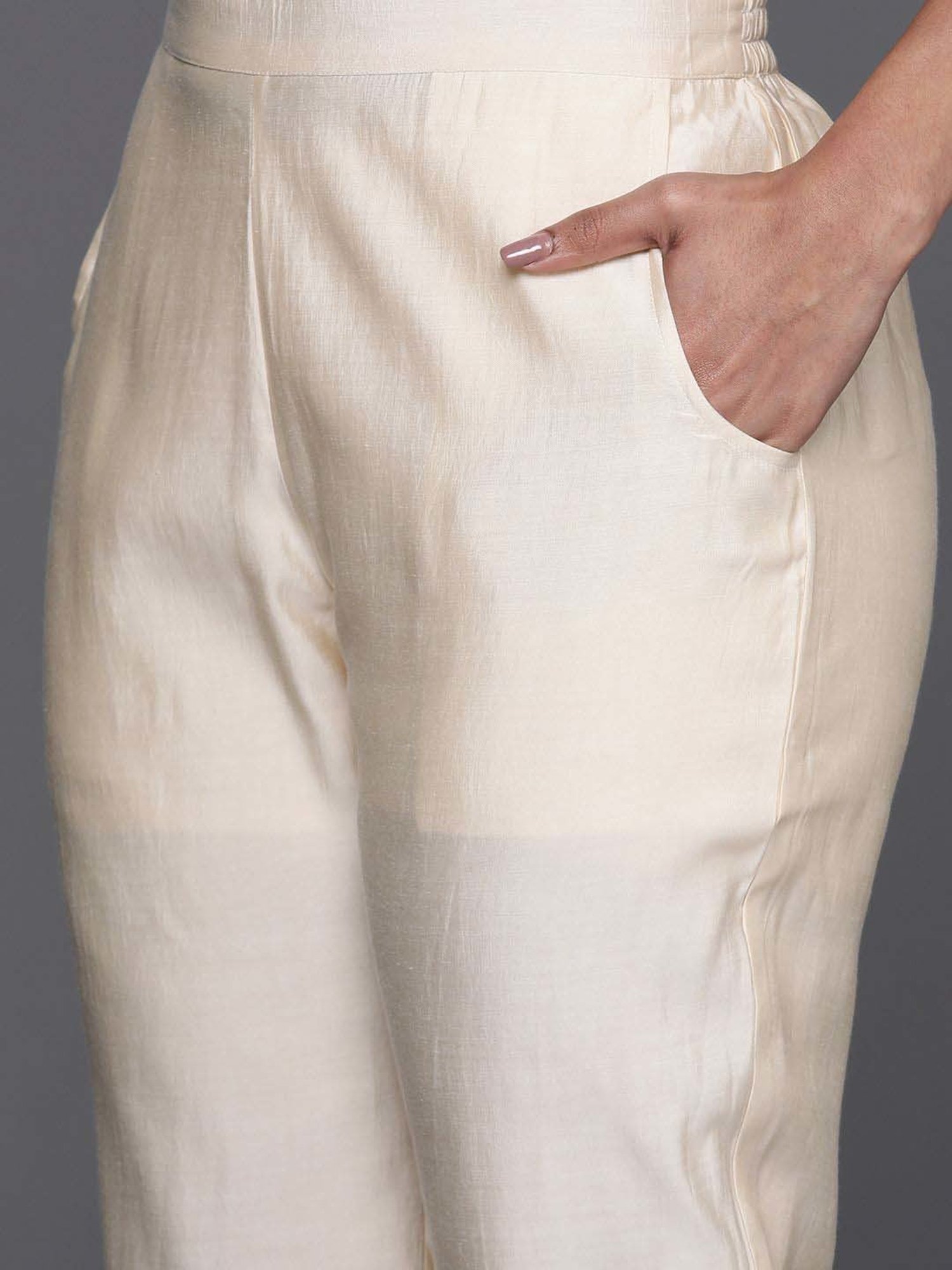 Libas Blue Printed Kurta Pant Set