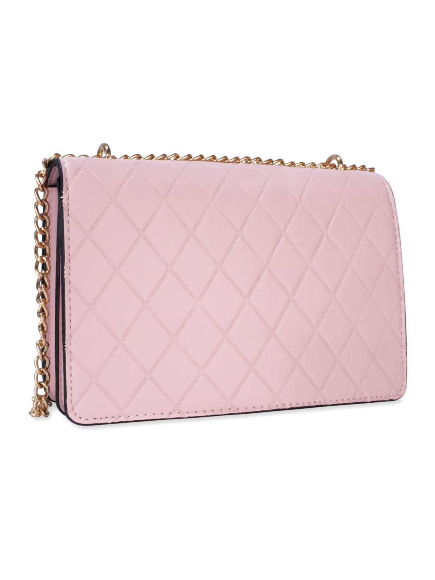 Luvoksi Pink Quilted Medium Sling Bag