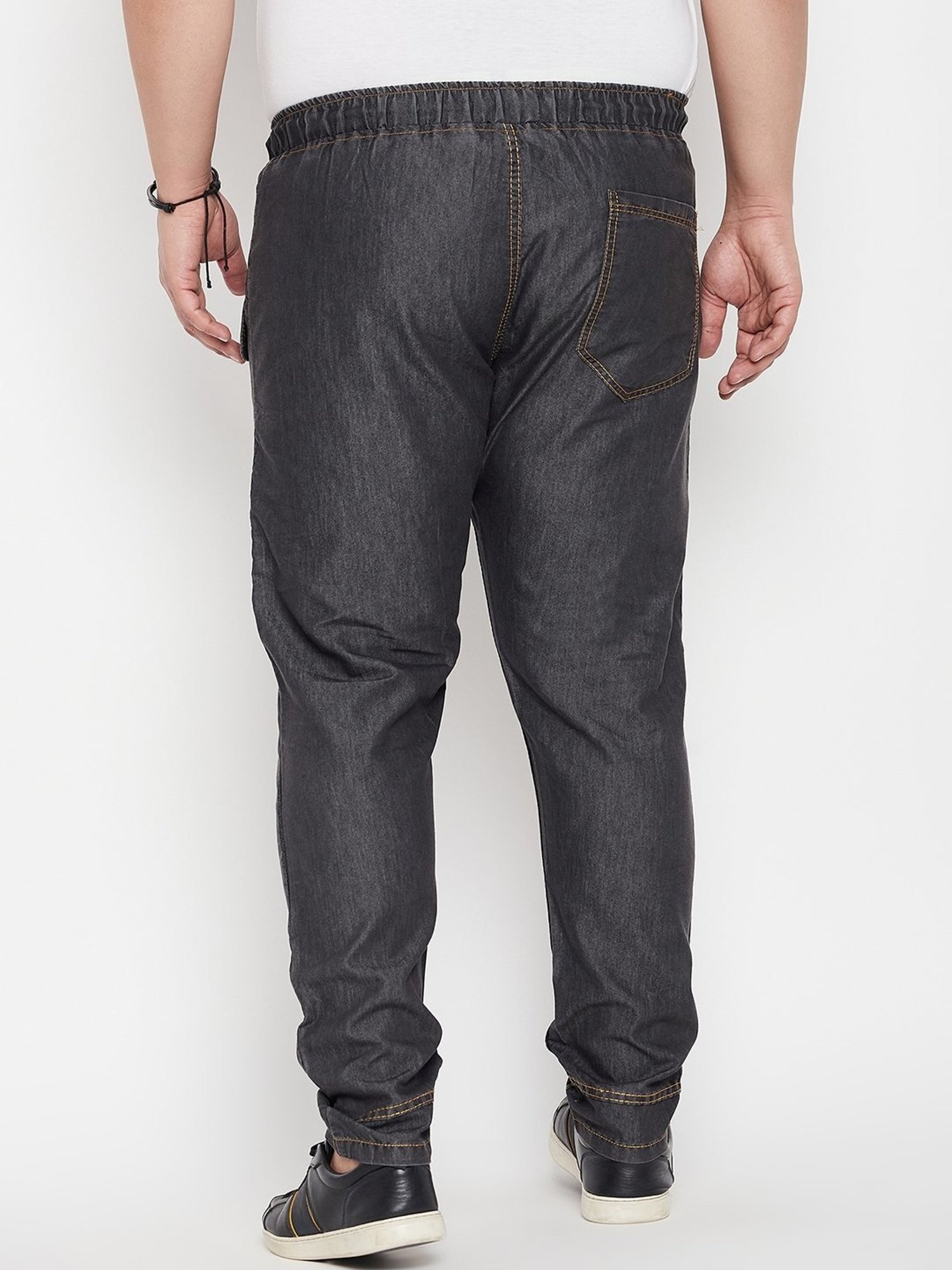 Bigbanana Black Cotton Regular Fit Trousers