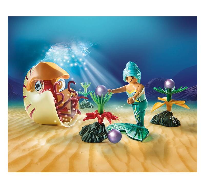 Playmobil Mermaid with Sea Snail Gondola