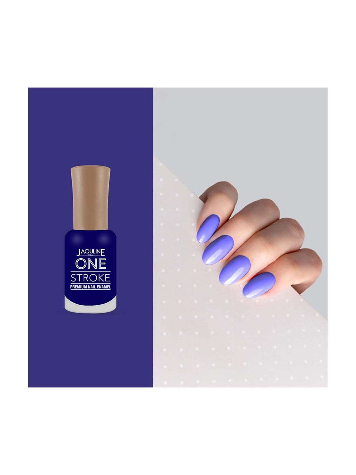 Jaquline USA One Stroke Premium Nail Enamel One Stroke Grey Hues - 8 ml