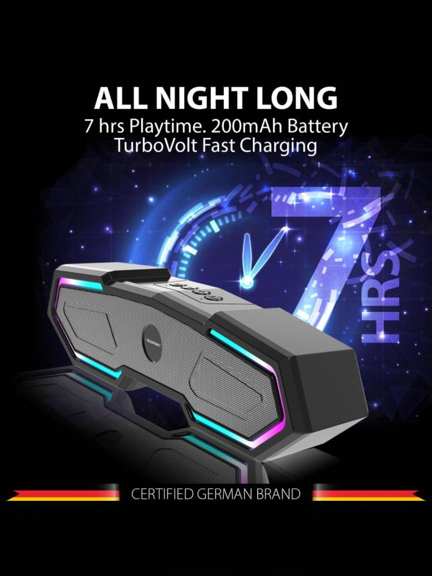 Portronics Decibel 24 | 10W Bluetooth Soundbar Speaker With In Built Mic (Black)