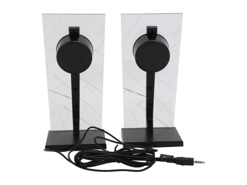 GOgroove BassPULSE Computer Speaker System with Blue LED Glow Lights & Powered Subwoofer - Works with PC, Apple MAC, ASUS, Acer, Alienware, CybertronPC, Dell, HP & More Computers