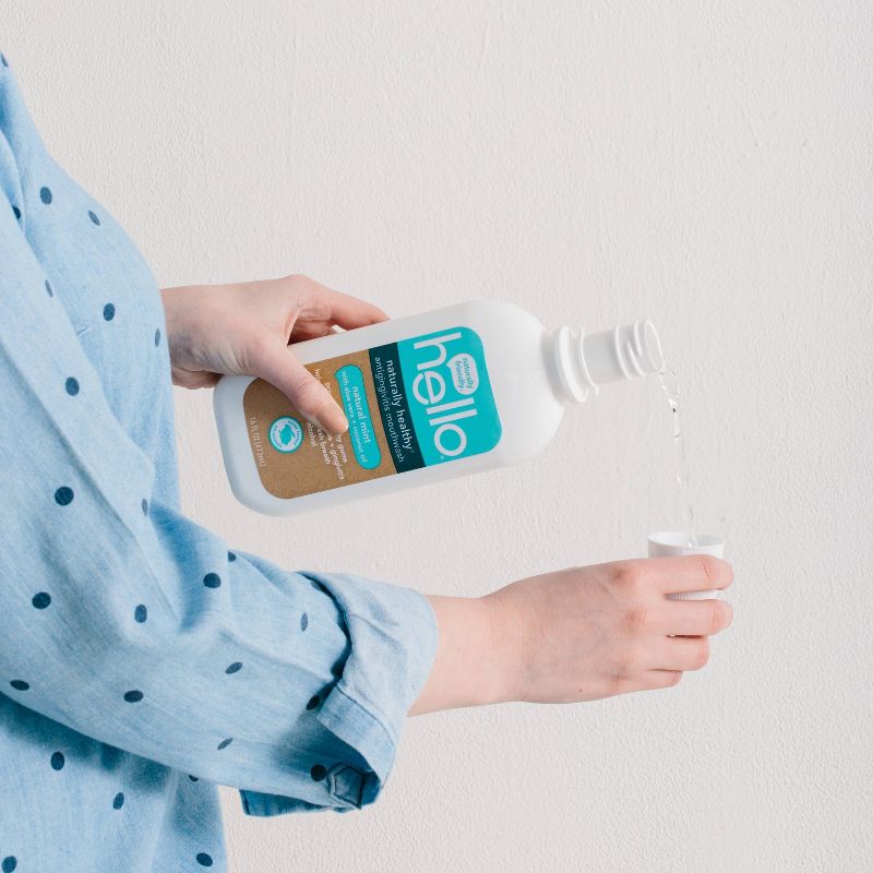 hello Antiplaque + Whitening Fluoride Free Toothpaste Twin Pack + Healthy Antigingivitic Mouthwash