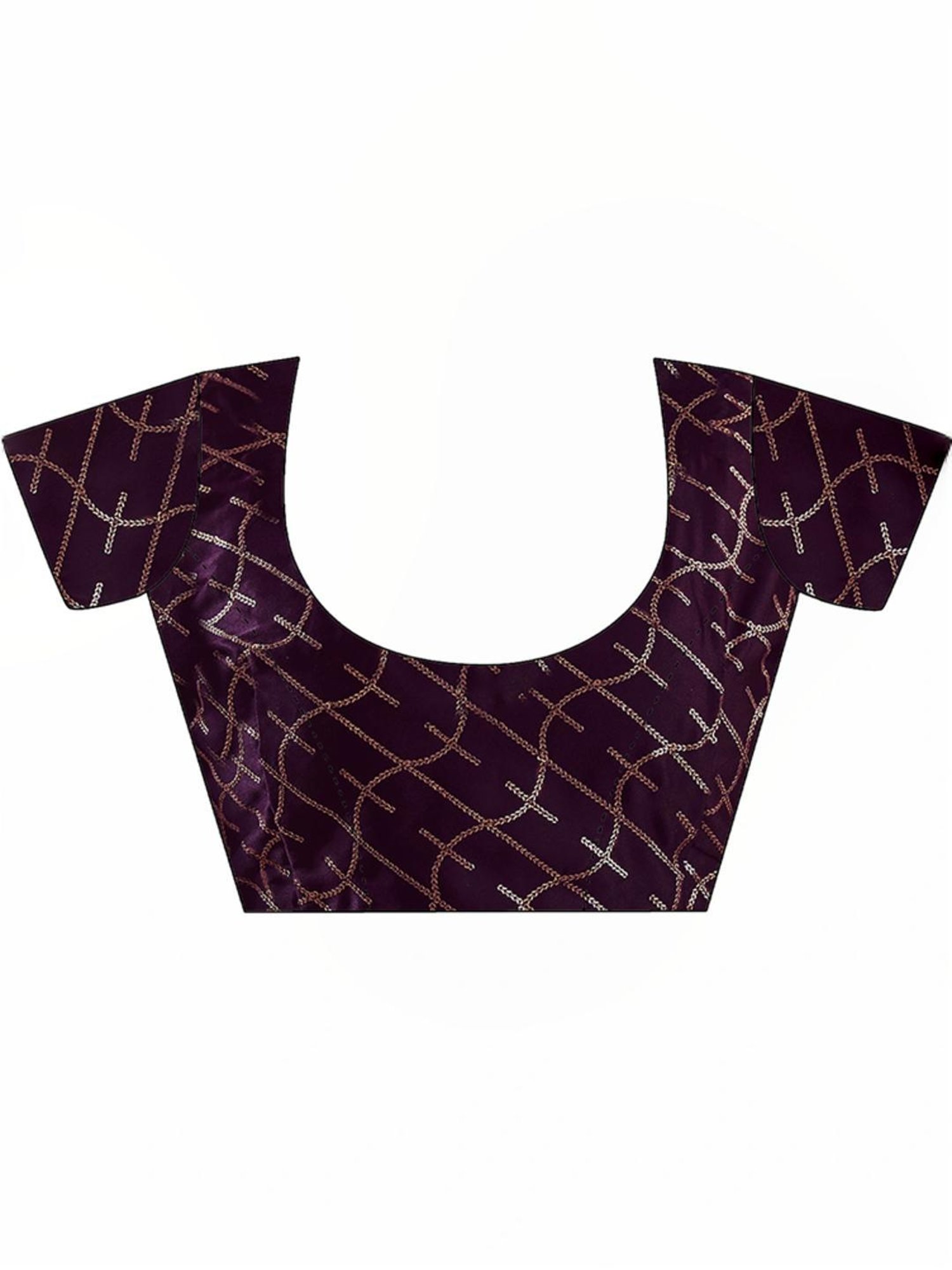 Satrani Beige Woven Saree With Unstitched Blouse