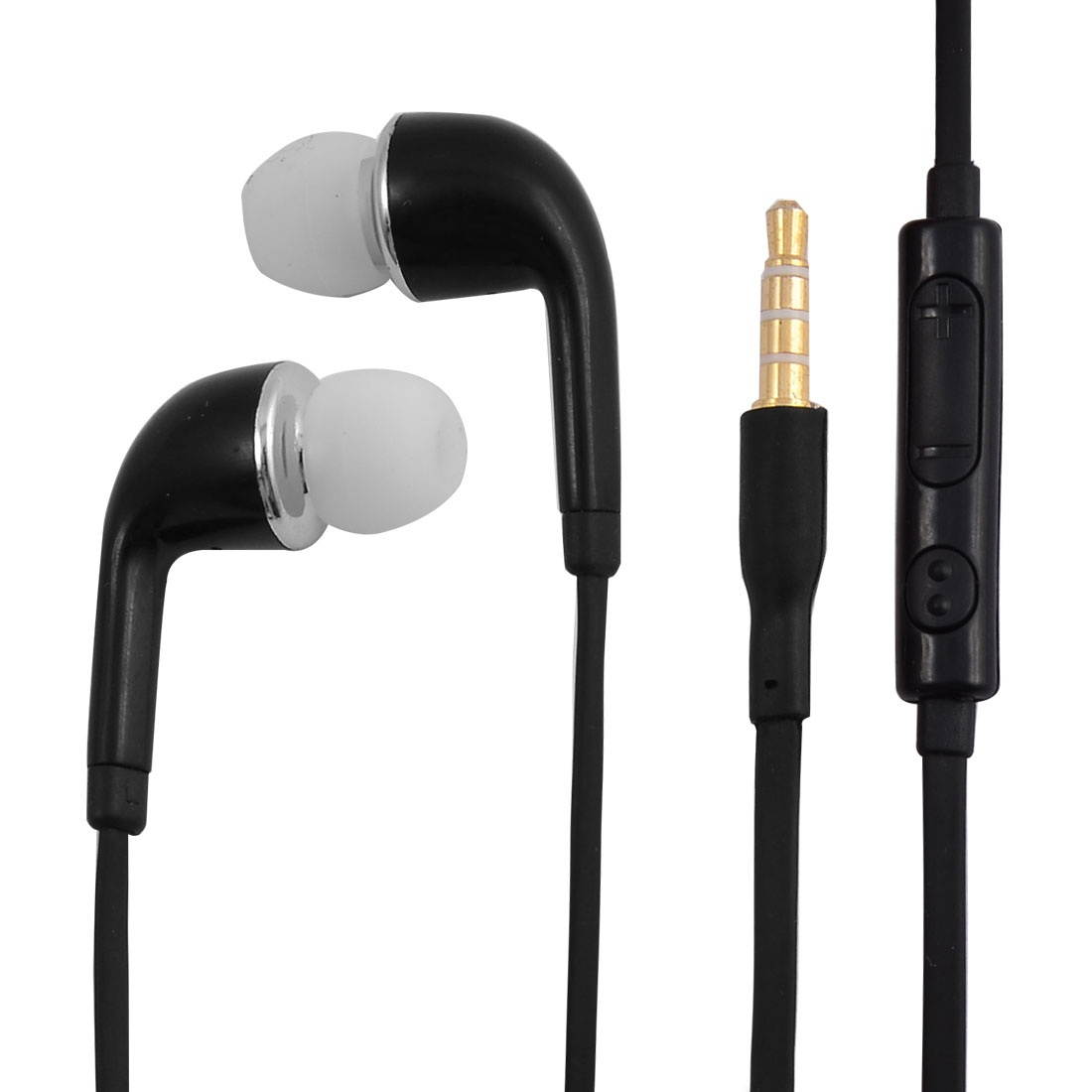 3.5mm Stereo In-Ear Earphones Headphones Headsets Black for Cellphone