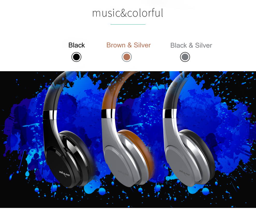 ZEALOT B21 Super Bass Stereo Wireless Bluetooth 4.0 Headphone HiFi Earphone Touch Control Noise Canceling with Microphone