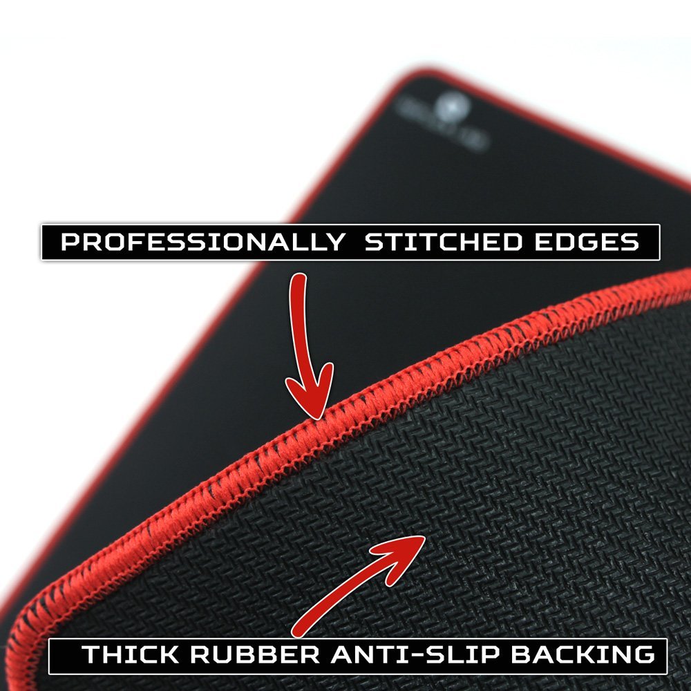 Leather Desk Pad Protector,Mouse Pad,Office Desk Mat,31.5" x 15.7" Non-Slip PU Leather Desk Blotter,Laptop Desk Pad,Waterproof Desk Writing Pad for Office and Home - Black