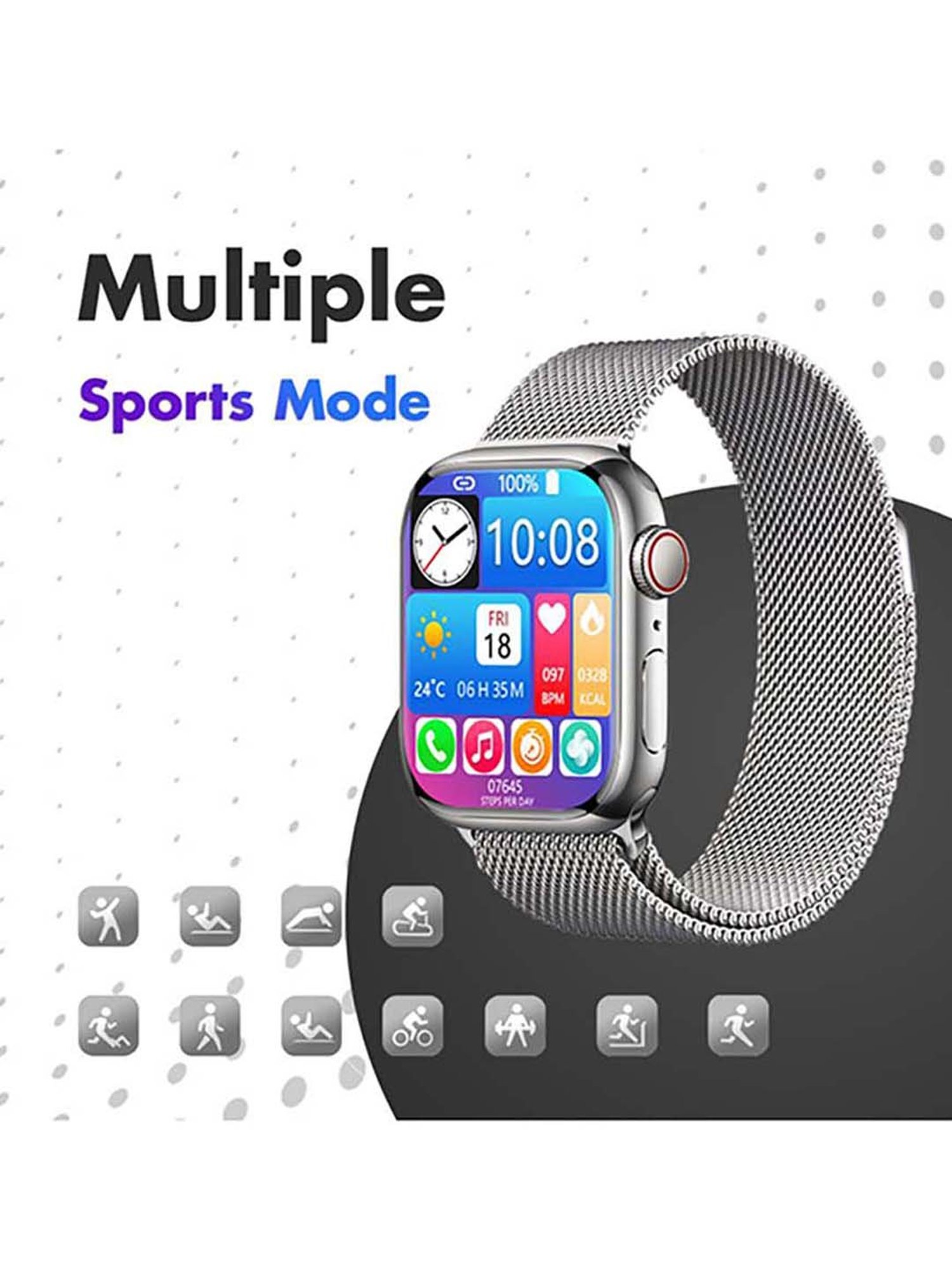 I KALL W4 Smart Watch (Silver)