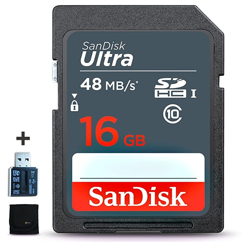 16GB Ultra Class 10 SDHC UHS-I Memory Card for Canon EOS Rebel T8i T7i T7 T6i T6S T6 T5i T5 T3i SL2 SL1 EOS 90D 80D 77D 70D EOS 9000D 800D 760D 750D DSLR Camera + Accessories