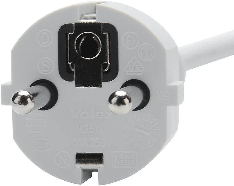 Replacement Extension Power Cord European Standard Plug 6 Feet Cable for Apple MacBook 45W 60W 85W Magsafe or Magsafe 2 Power Adapter