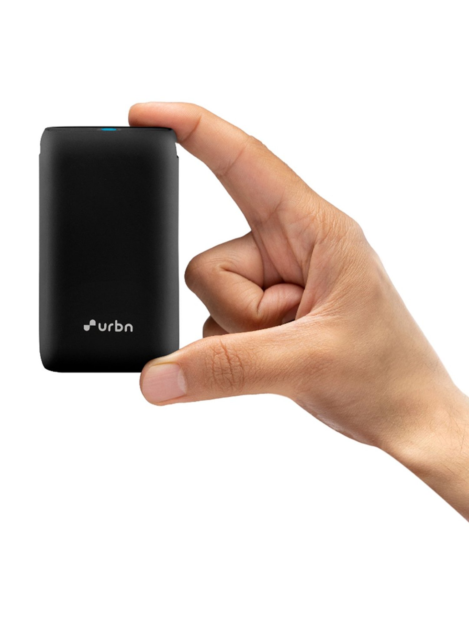 URBN 10000 mAh Type C Lithium ion Premium Black Edition Nano Power Bank, 20W Fast Charging (Black)