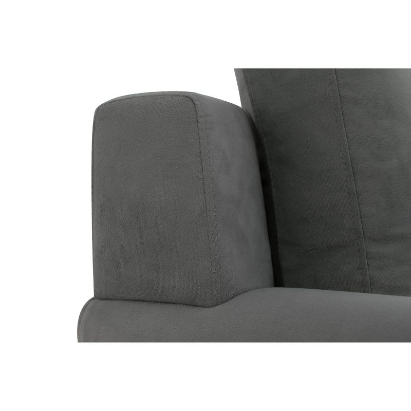 Hansen 3 Seat Sectional Sofa with Curved Arms Light Gray - Lifestyle Solutions
