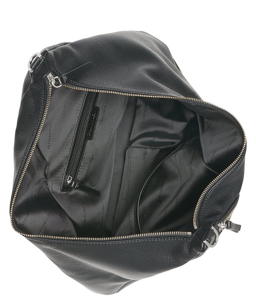 Calvin Klein Ivy Linen Python Hobo Bag