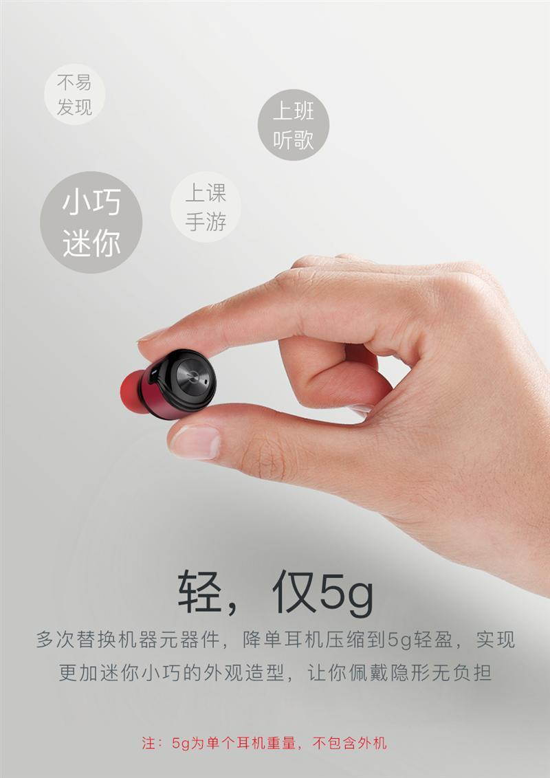 AWEI T8 New Arrival TWS Wireless Bluetooth Earphone V4.2 Handfree Sport Meeting In Ear Earphone Earbuds with Microphone (Gold)