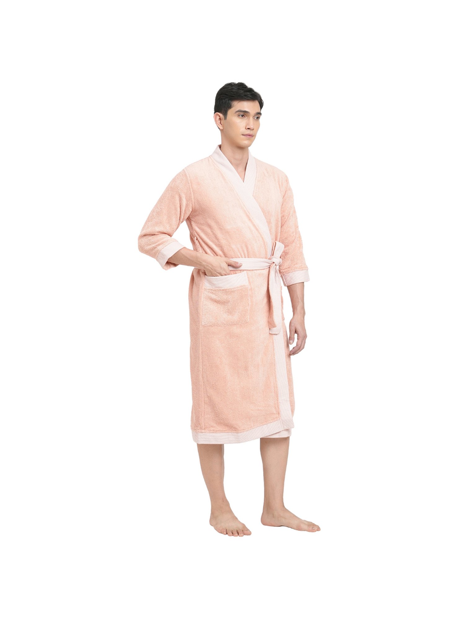 Spaces Hygro Pink 400 GSM Cotton Large Bathrobe