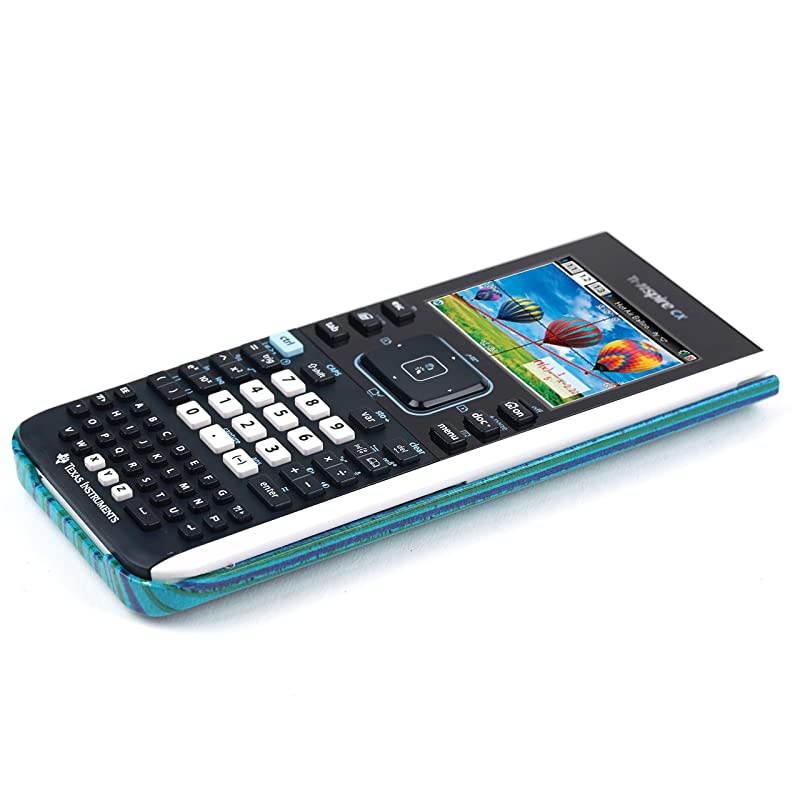 Hard Slide CaseCover for TI Nspire CXCX CAS Graphing Calculator Blue Stripe