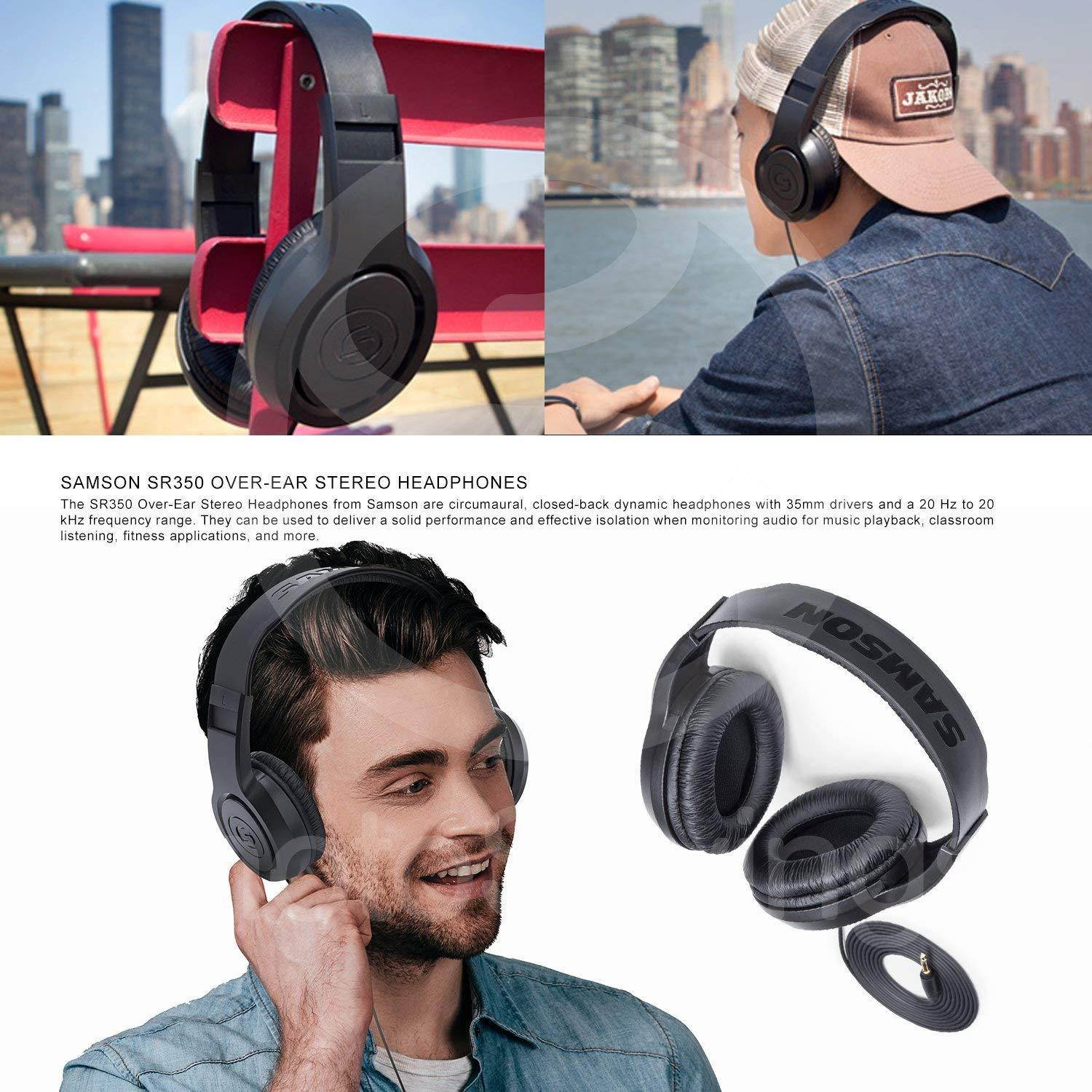 Samson G-Track USB Recording Microphone Bundle with Headphones+Pop Filter+Stand+Sanitizer+ FiberTique Cleaning Cloth