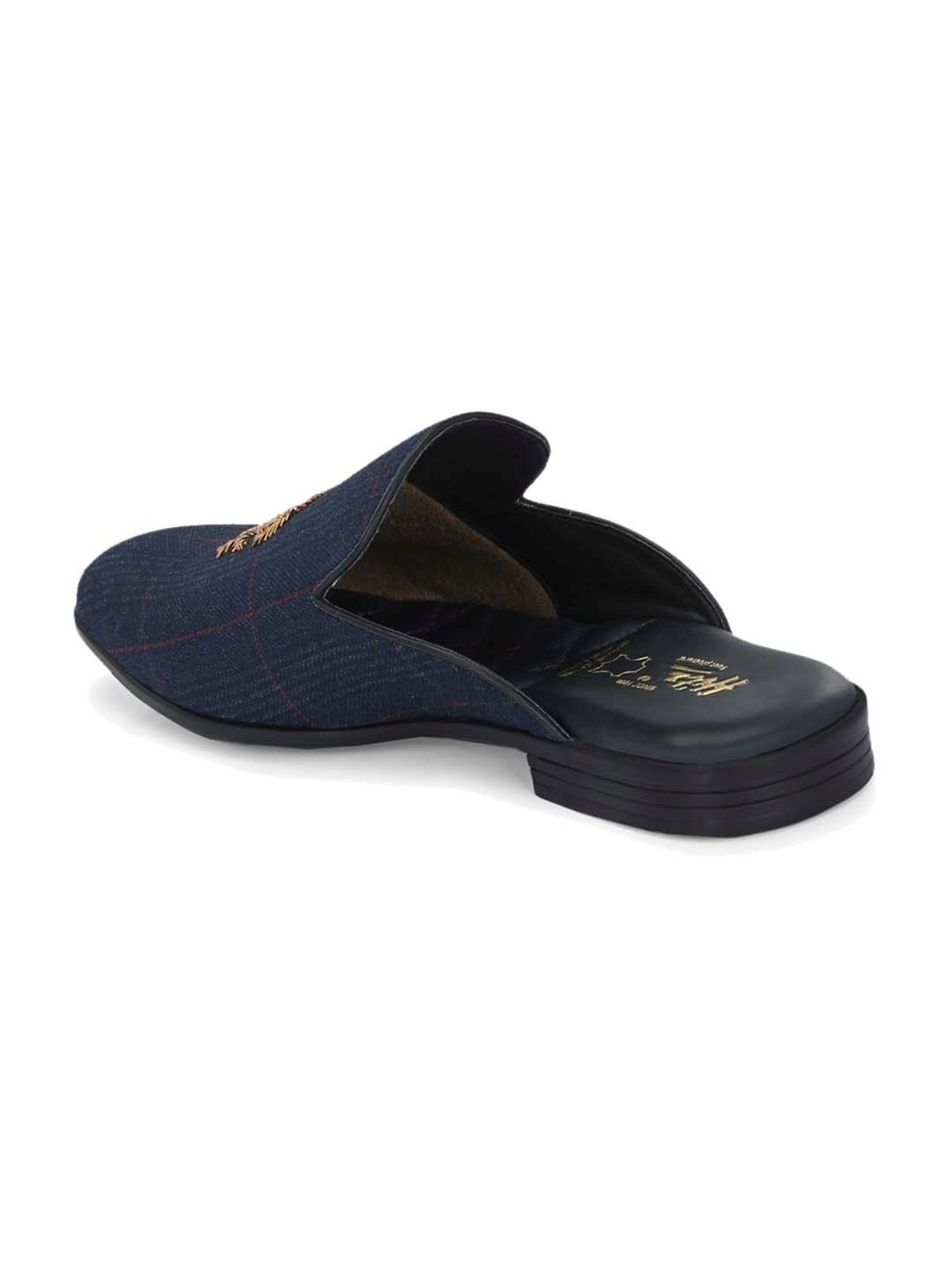 Hitz Men's Blue Mule Shoes