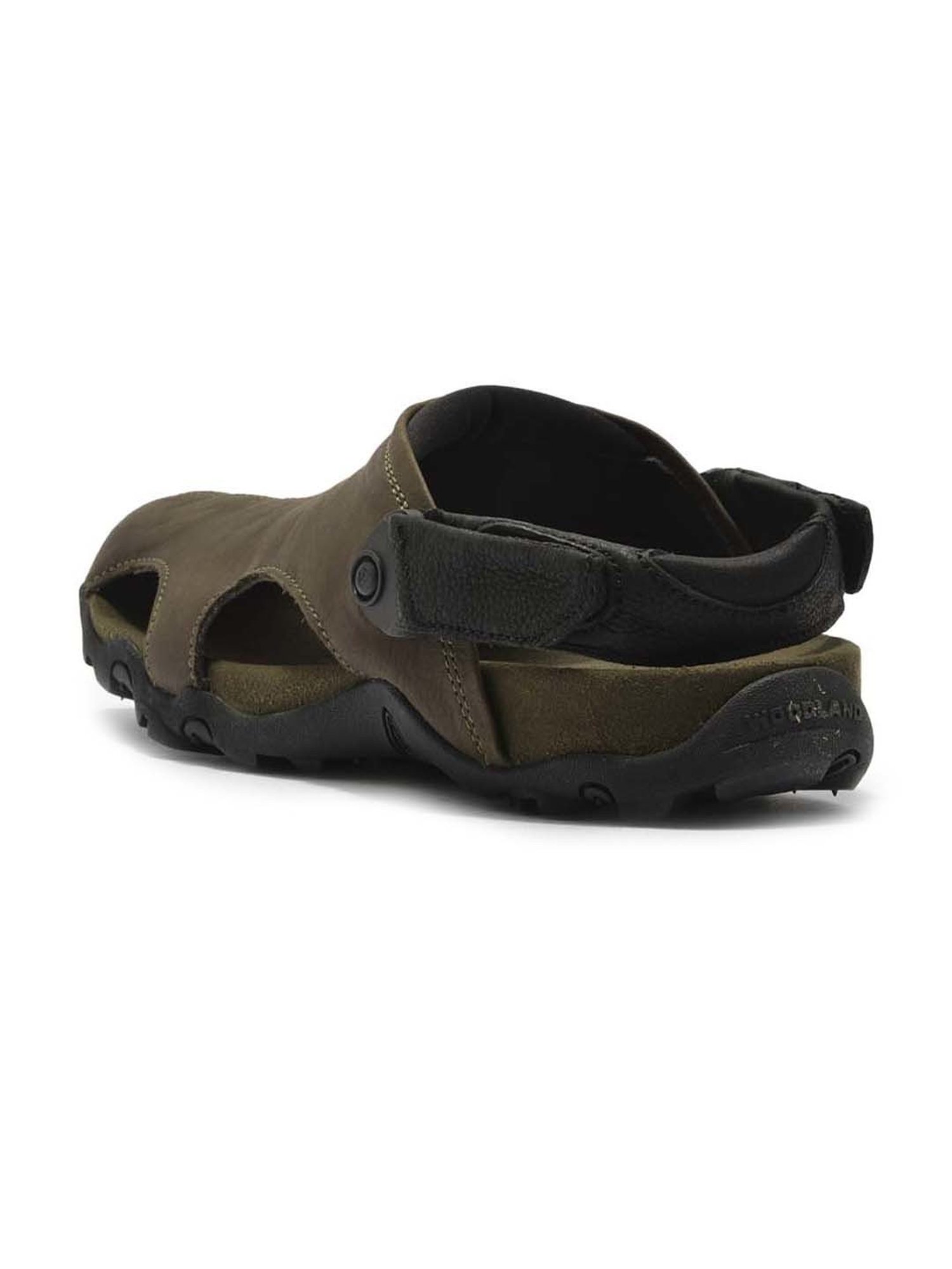 Woodland Men's Olive Back Strap Sandals