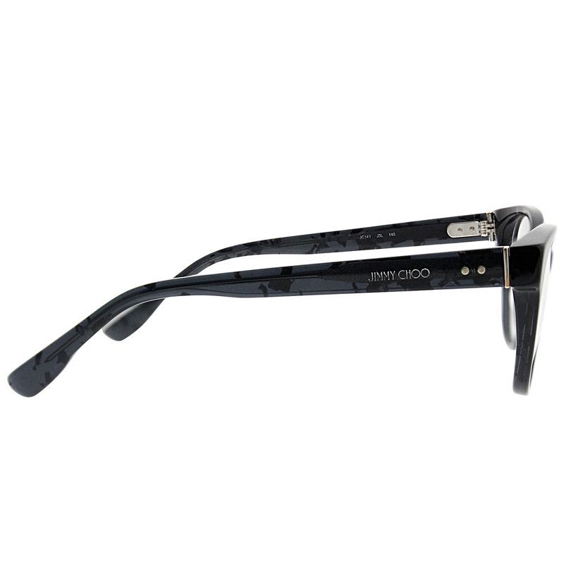 Jimmy Choo  J3L Womens Cat-Eye Eyeglasses Black Spotted 51mm