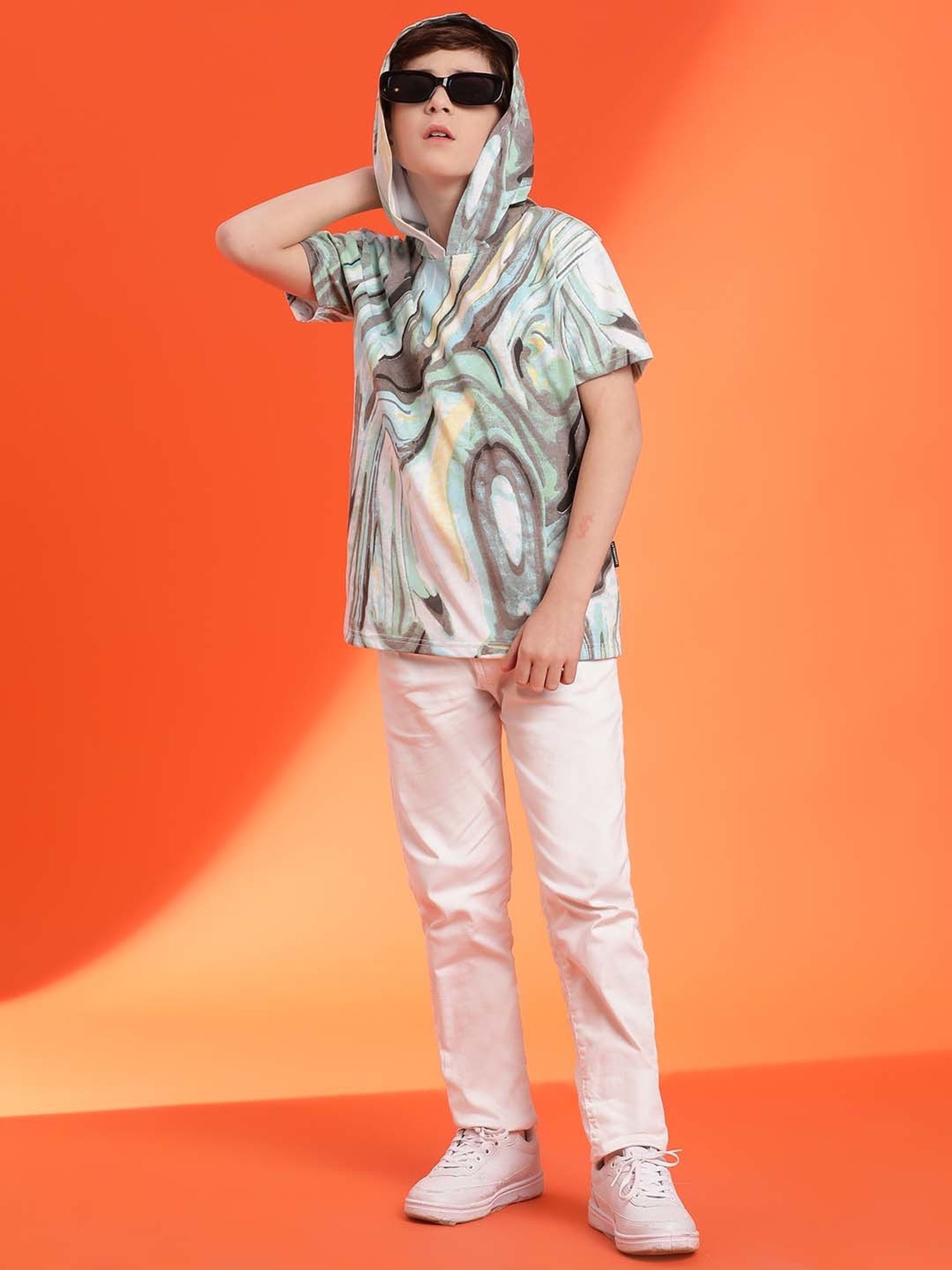 Lil Tomatoes Kids Multicolor Printed T-Shirt