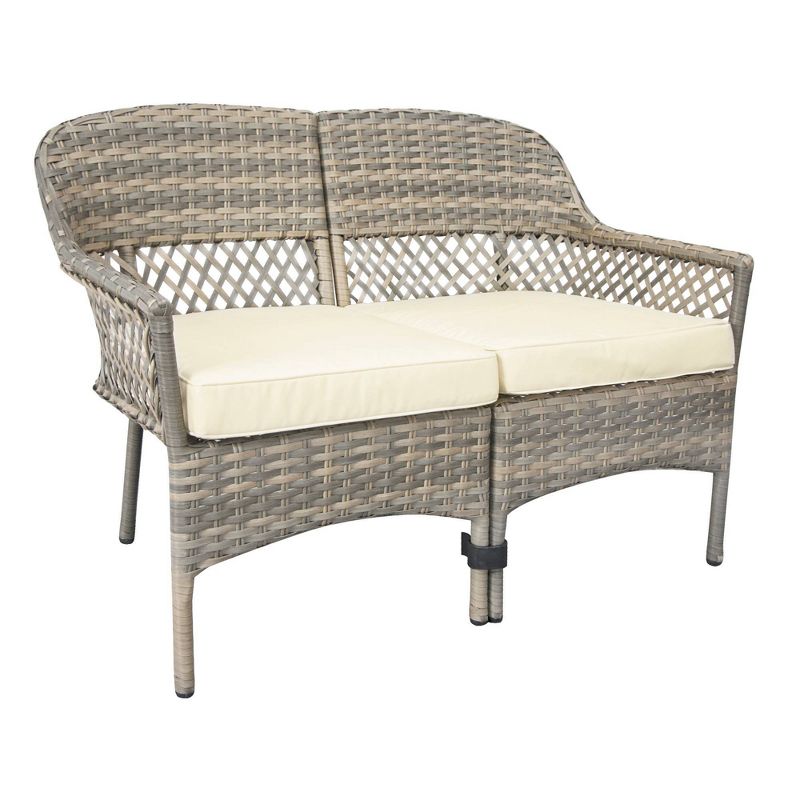 4pc Wicker Stackable Patio Conversation Set - Peaktop