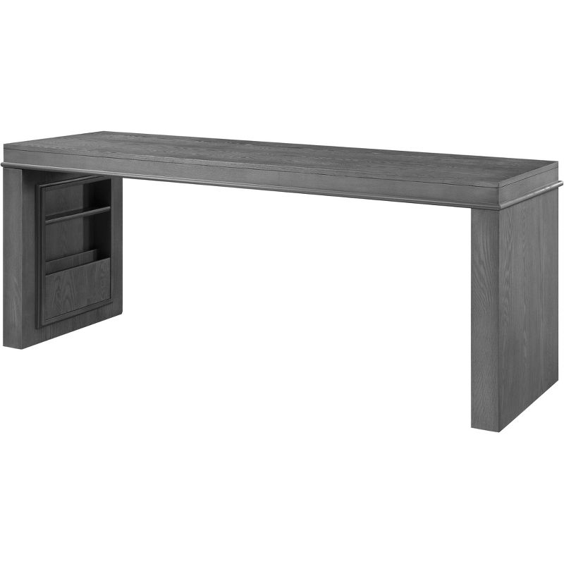 74" Vildreir Writing Desk with Hidden Storage Gray Oak - Acme Furniture