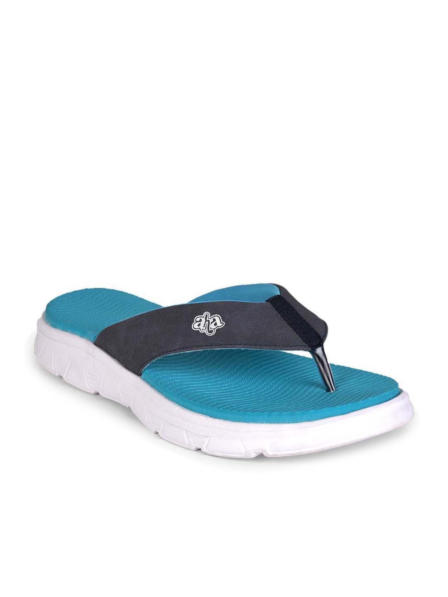 Aha by Liberty Women's Grey & Blue Flip Flops