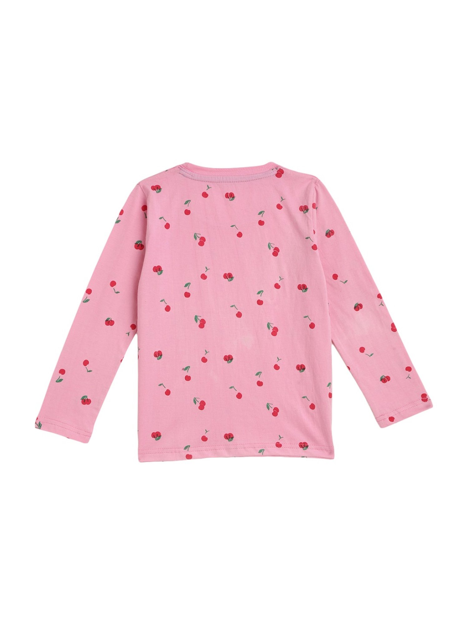 Kids Craft Pink Cotton Printed T-Shirt & Pants