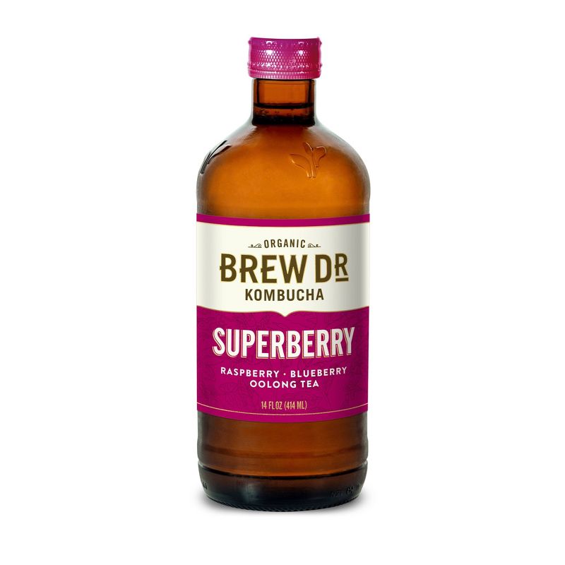 Brew Dr. Superberry Kombucha - 14 fl oz Bottle
