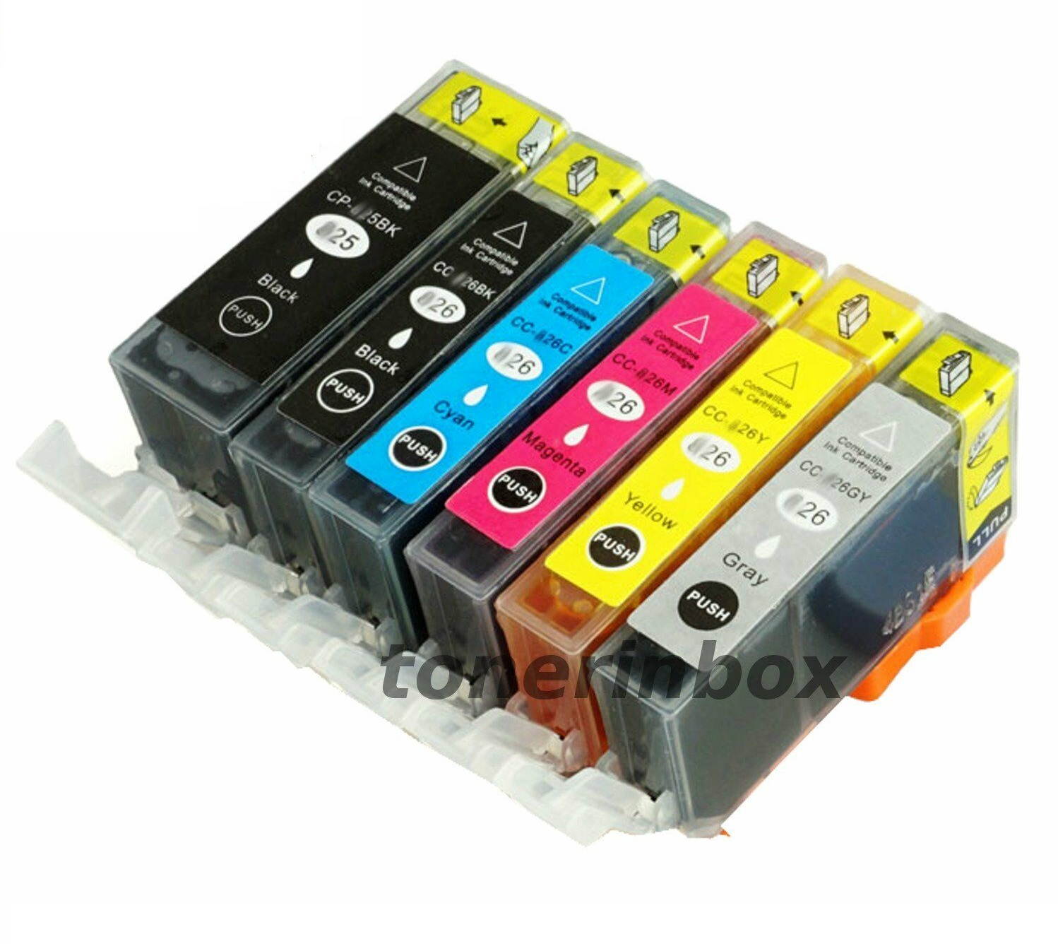 24 Pack PGI-225 CLI-226 ( w/Gray) Ink Cartridge For Canon PIXMA MG6120 MG6220